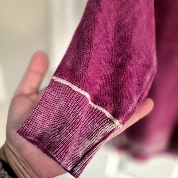 Sundance Catalog Relaxed Cece Washed Style V-neck Tunic Sweater Top Size XS - Picture 7 of 9